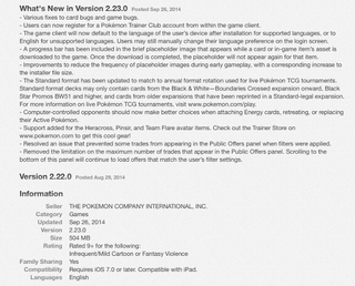 Illustration for article titled Official Pokémon Card Game for iPad Just Launched On Canadian App Store